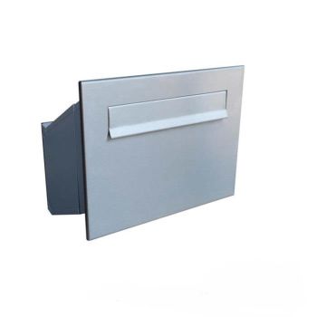 D-241 XXL stainless steel through wall letterbox (variable depth)