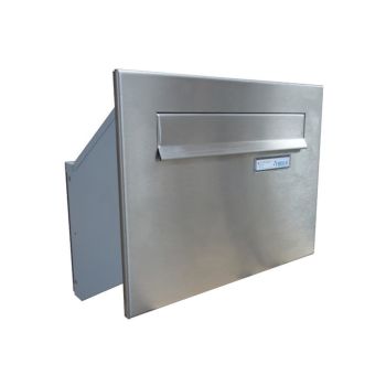 D-241 XXL stainless steel through wall letterbox (variable depth)