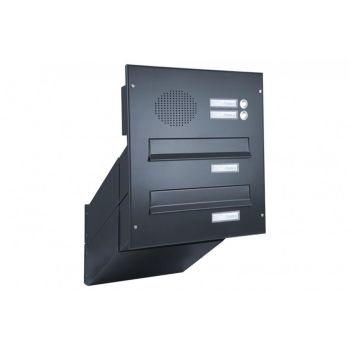 D-042 2-piece wall pass-through letterbox system with...