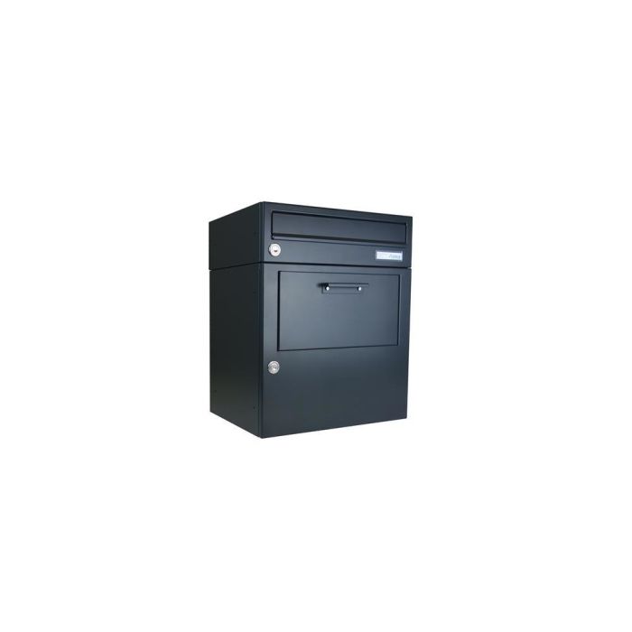 S smart Paketbox with letterbox  in RAL 7016