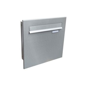 A-04 stainless steel design pass-through letterbox with name tag