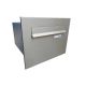 A-03 fence pass-through letterbox in RAL chocolate brown 8017