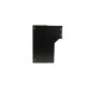 F-04 Cassetta postale passante a muro con 2 campanelli  color nero (RAL 9005) (profondità: 18-27 cm)