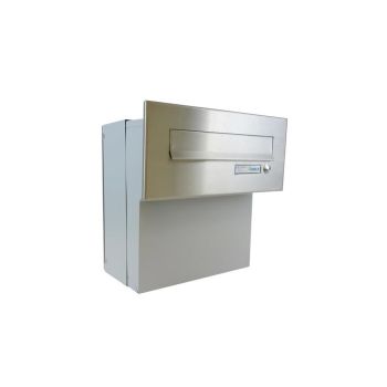 F-04 stainless steel through the wall letterbox (variable...