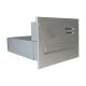 B-042 stainless steel through wall letterbox with 2 bells & intercom Sieve (variable depth)