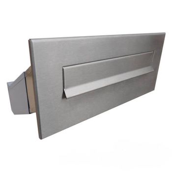 D-041 stainless steel through wall letterbox (variable...