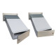 D-042 stainless steel through wall letterbox (variable depth)