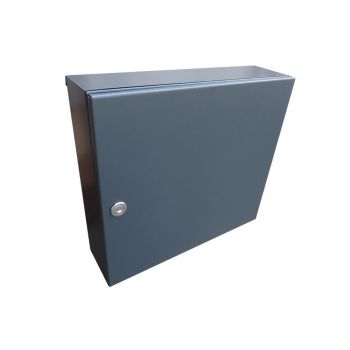 A-02 anthracite fence pass-through letterbox (RAL 7016)