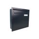 A-03 anthracite fence pass-through letterbox (RAL 7016)