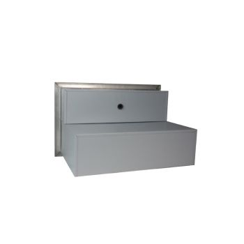 B-017 stainless steel flush-mounted letterbox with bell