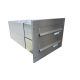 B-042 2-fold stainless steel through wall letterbox system