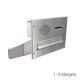 D-042 stainless steel through wall letterbox with bell & intercom (variable depth)