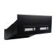 D-042 black (RAL 9005) through wall letterbox (variable depth)
