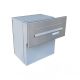F-042 XXL stainless steel through wall letterbox (variable depth)