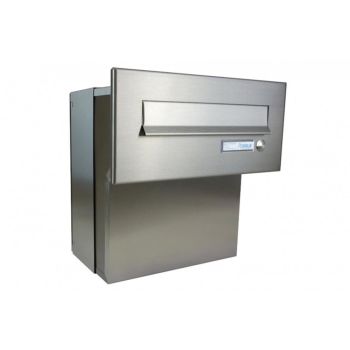 F-04 stainless steel through wall letterbox