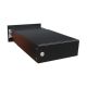 B-042 black (RAL 9005) through wall letterbox (variable depth) without nameplate
