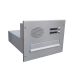 B-04 stainless steel through wall letterbox with 2 bells & intercom