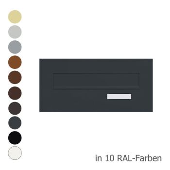 CD-1 front panel with name plate in RAL 8019 grey brown