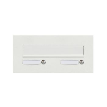 CD-3 front panel with 2 bell Buttons in RAL 9016 traffic white