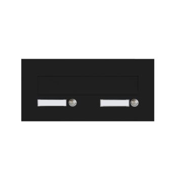 CD-3 front panel with 2 bell Buttons in RAL 9005 black