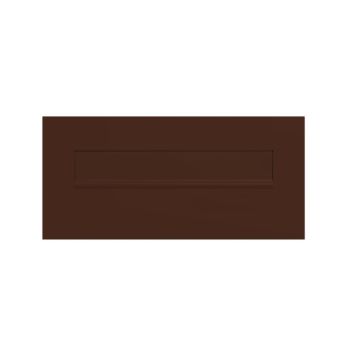 CD-4 front panel without name plate in RAL 8003 nut brown