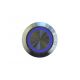bell button stainless with LED-light blue