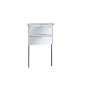Leabox stainless steel freestanding letterbox - LEA2 (2 to 12-fold)