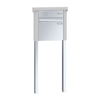 Leabox freestanding letterbox with intercom prep in...