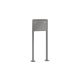 Leabox freestanding mailbox system in RAL 7016 anthracite grey 1 base plates