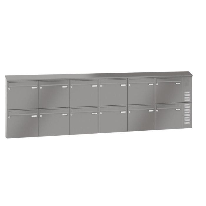 Leabox surface-mounted mailbox with speech field in RAL 7016 anthracite grey 12