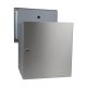F-042 XXL stainless steel through wall letterbox with bell, intercom & camera