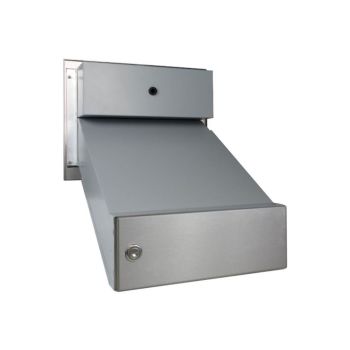 D-041 stainless steel through wall letterbox system with bells, intercom & camera