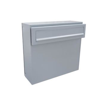 A-050 fence pass-through letterbox window grey RAL 7040