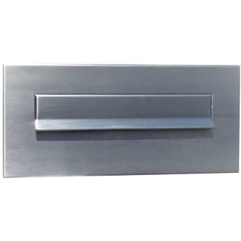 CD-46 stainless steel letterbox front panel without name plate (160x310 mm)