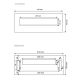 CD-46 stainless steel letterbox front panel without name plate (160x310 mm)