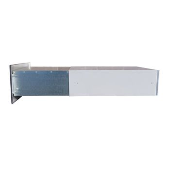 B-042 stainless steel through wall letterbox (variable depth)