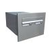 B-242 XXL stainless steel through wall letterbox (variable depth)